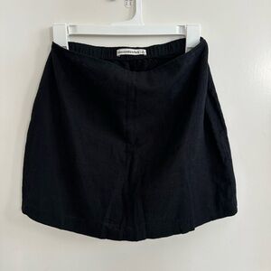 Abercrombie & Fitch Black linen Skirt